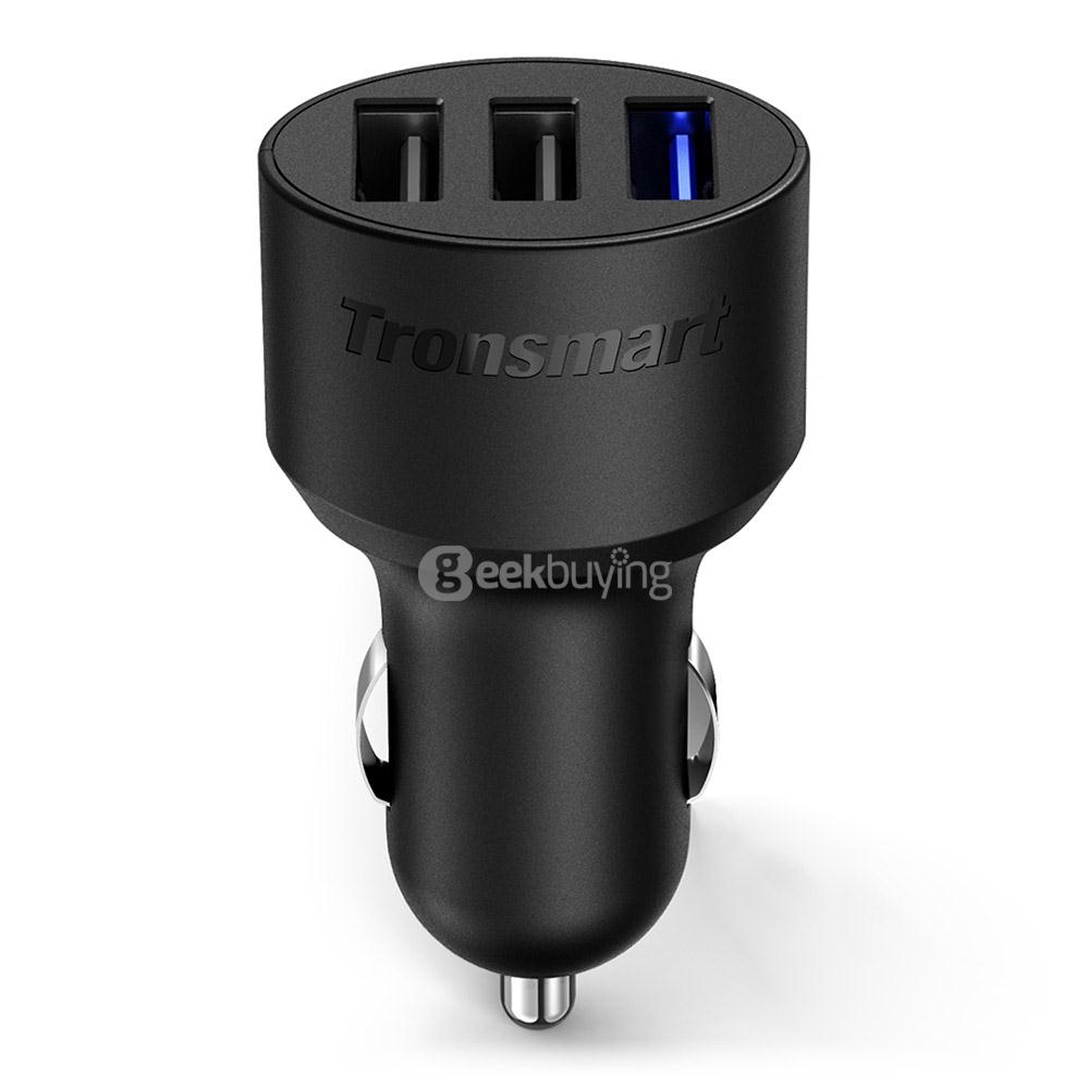 QC3.0 3P Quick Charge 3.0 Car Charger 42W  1 Quick Charge Port Compatible with Quick Charge 2.0 and 2 VoltIQ Ports
