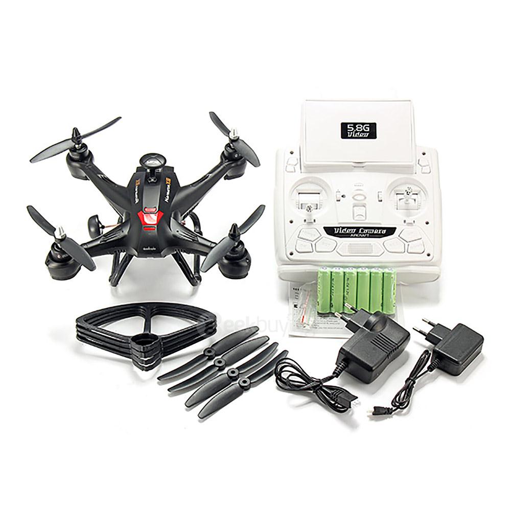 XIN LIN XINLIN X181 5.8G FPV 2MP HD Camera 5 Inch Monitor Altitude Hold Similar Brushless Motor RC Quadcopter RTF -Black
