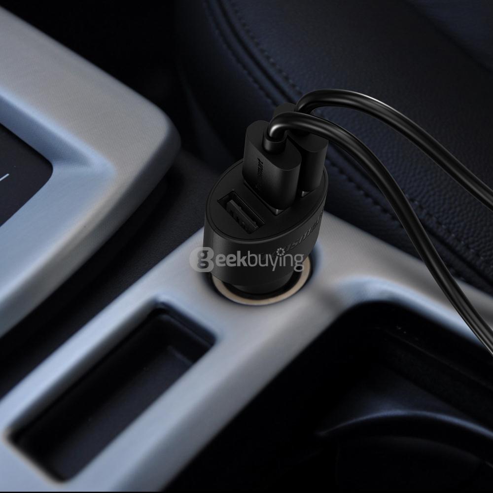 QC3.0 3P Quick Charge 3.0 Car Charger 42W  1 Quick Charge Port Compatible with Quick Charge 2.0 and 2 VoltIQ Ports