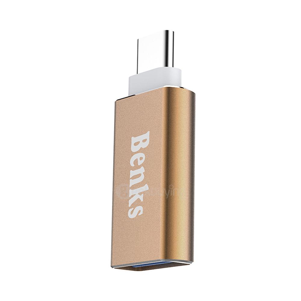Benks Type-C Adapter to USB3.0 Adapter Suitable for MacBook / LeTV 1 Pro - Gold