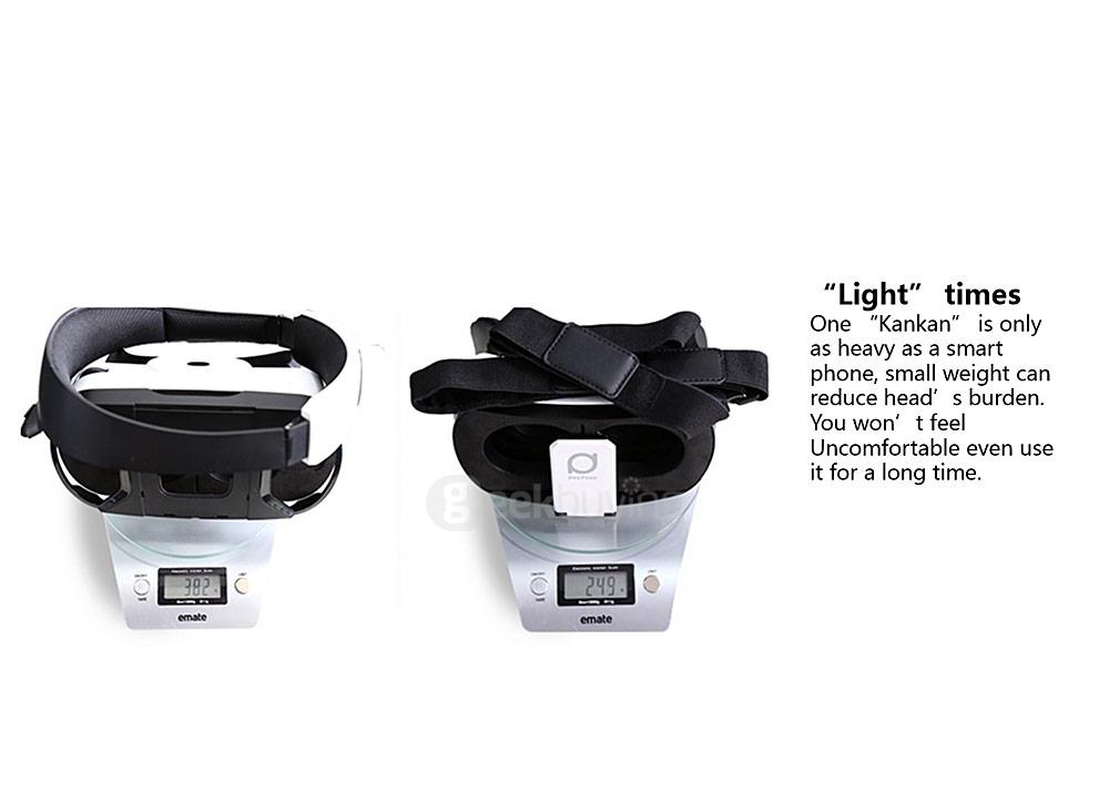 Deepoon V3 Immersive 3D Virtual Reality VR Headset FOV96 Adjustable IPD and Focus Video Game VR Headset with Bluetooth Remote Control for 4.7-5.7inches Smartphones