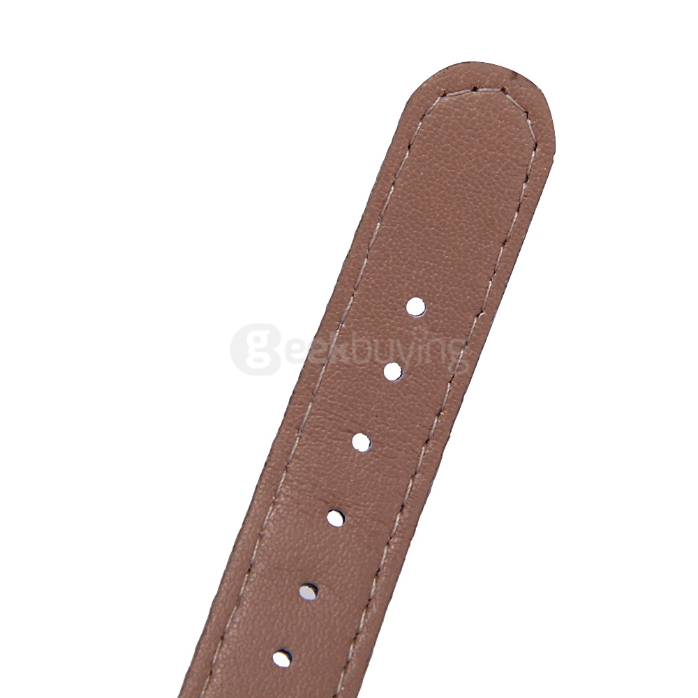 Replacement Xiaomi Band PU Leather Wrist Strap with Stainless Steel Case for Miband 1S Smartband Bracelet - Silver