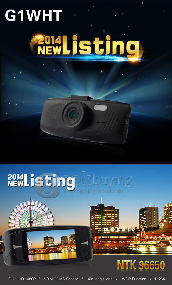 [HK Stock]G1WHT Novatek 96650 1080P H.264 2.7