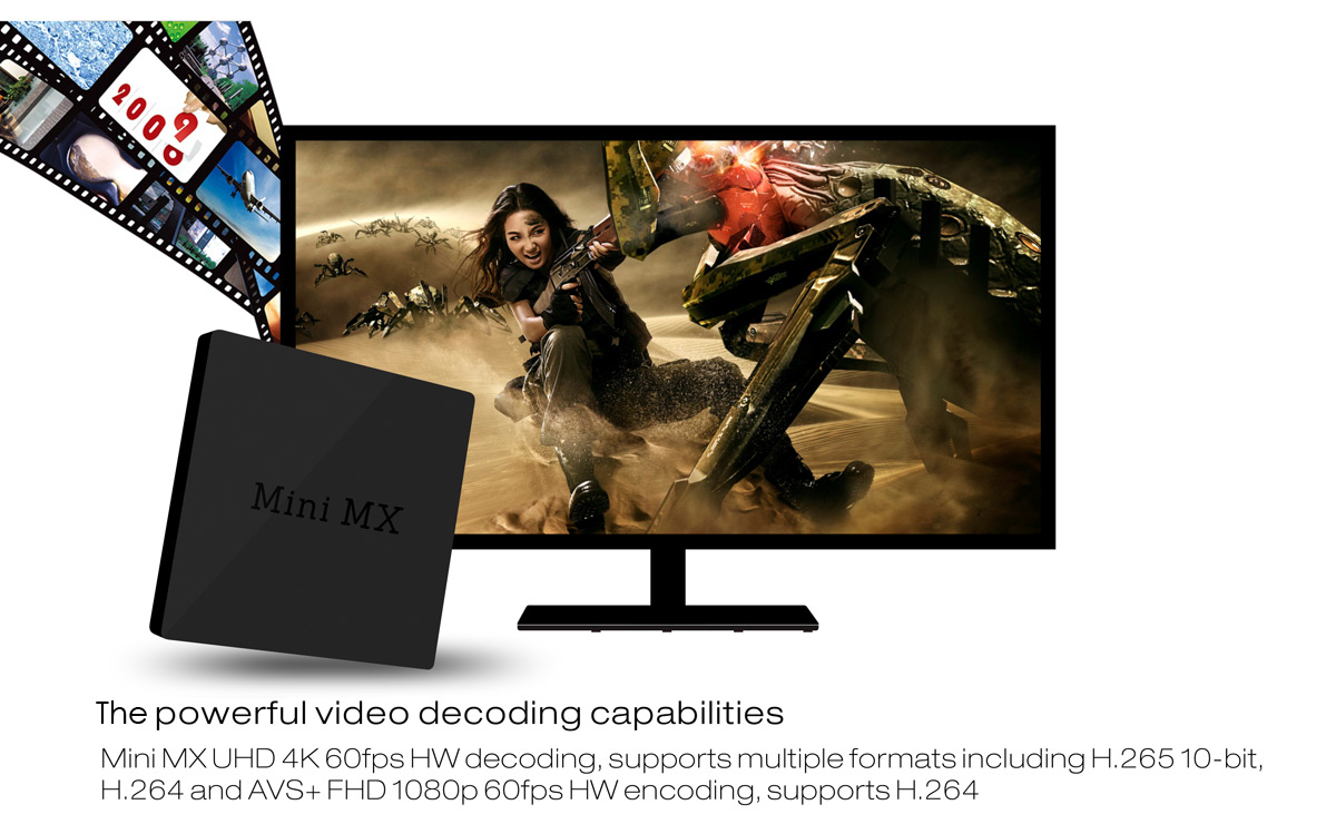Beelink Mini MX Ver 1.0 TV Box Android 5.1 2G/16G Amlogic S905 Quad Core 2.4GHz/5.8GHz HDMI 2.0 Bluetooth 4.0 Support Gigabit LAN