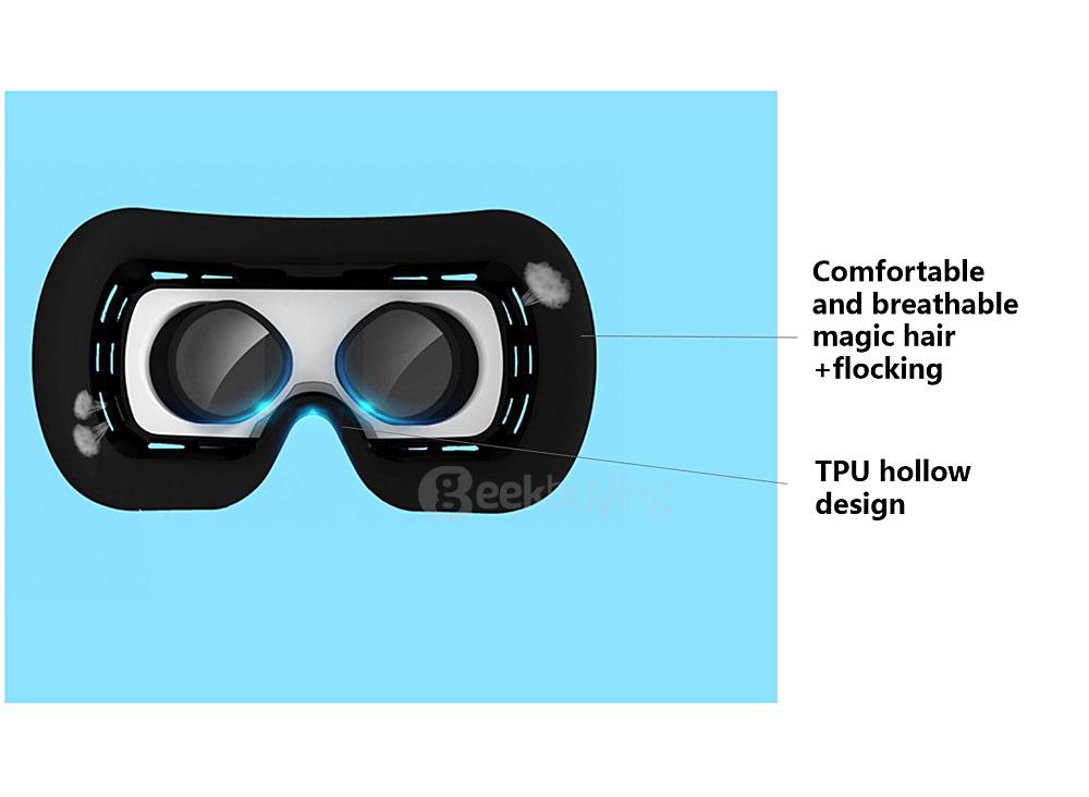 Deepoon V3 Immersive 3D Virtual Reality VR Headset FOV96 Adjustable IPD and Focus Video Game VR Headset with Bluetooth Remote Control for 4.7-5.7inches Smartphones