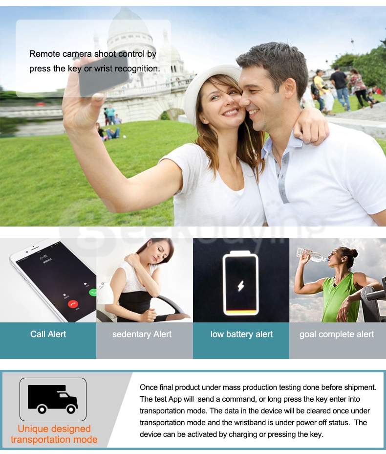 Makibes ID107 Smart Bracelet BT4.0 Heart Rate Monitor Smartband Pulse Sports Fitness Tracker for Android iOS - Purple
