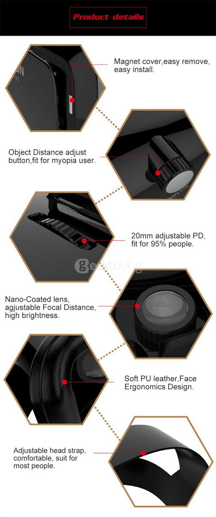 VR SHINECON 3D Virtual Reality VR Headset