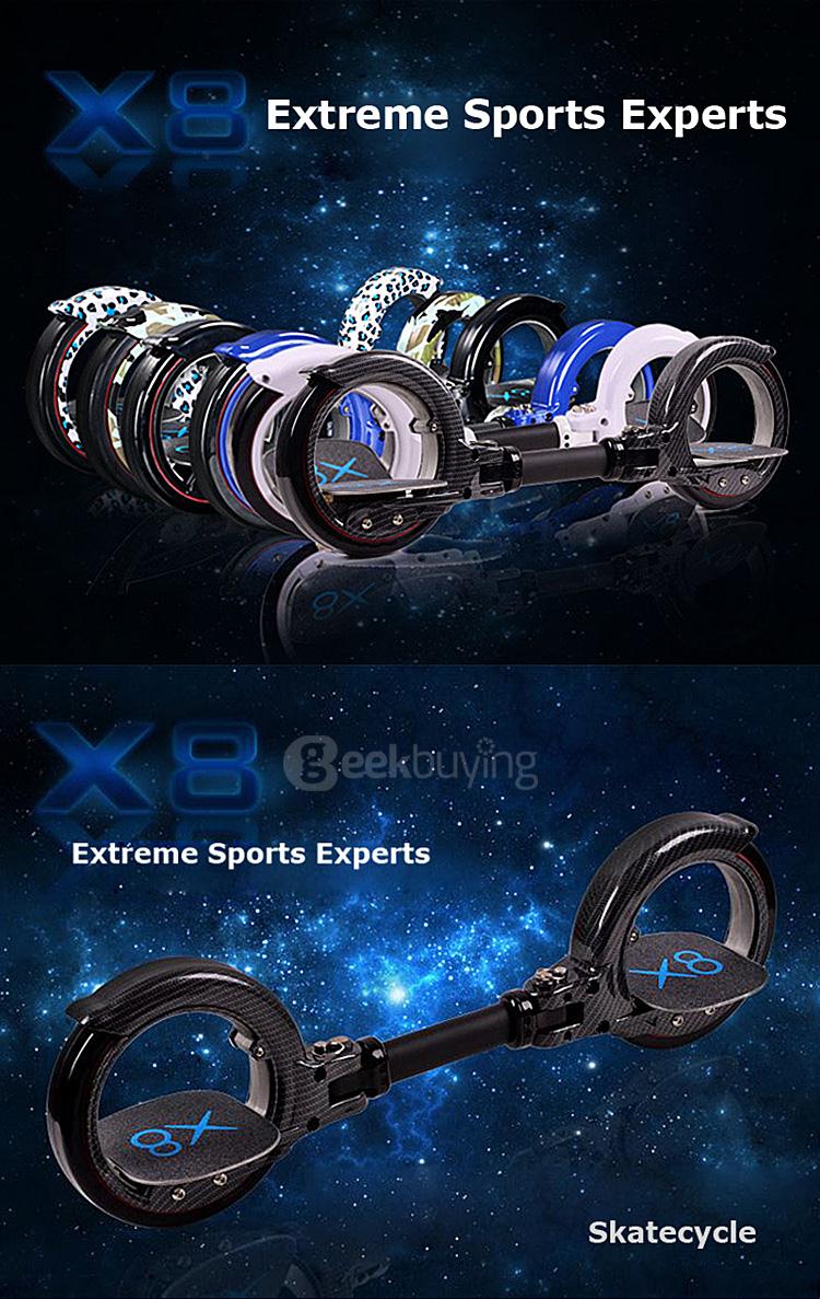 X8 Skatecycle Stylish Freerider Skatecycle Second Generation - Blue