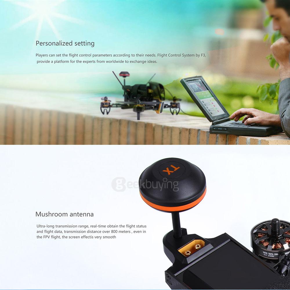 Walkera F210 5.8G FPV HD Camera SP Racing F3 Flight Controller Racing Drone without DEVO7 BNF