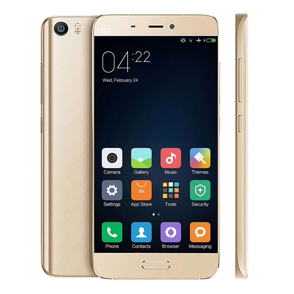 [Spain Stock][Official Global ROM]Xiaomi Mi5 5.15inch FHD Android 6.0 OS 3GB 32GB 4G LTE Smartphone 64-Bit Qualcomm Snapdragon 820 Quad Core Type-C 3D Glass Cover - Gold
