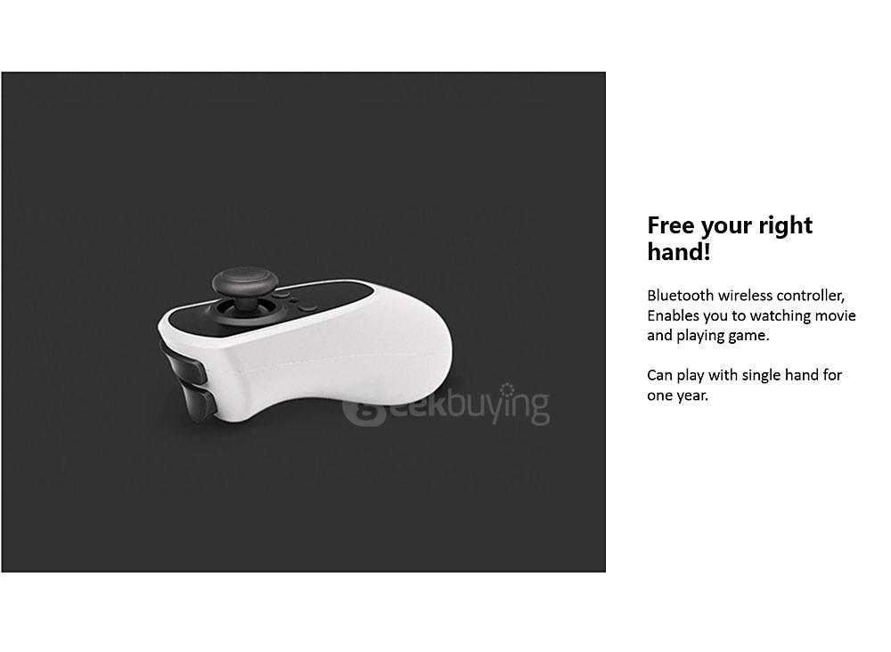 Deepoon V3 Immersive 3D Virtual Reality VR Headset FOV96 Adjustable IPD and Focus Video Game VR Headset with Bluetooth Remote Control for 4.7-5.7inches Smartphones