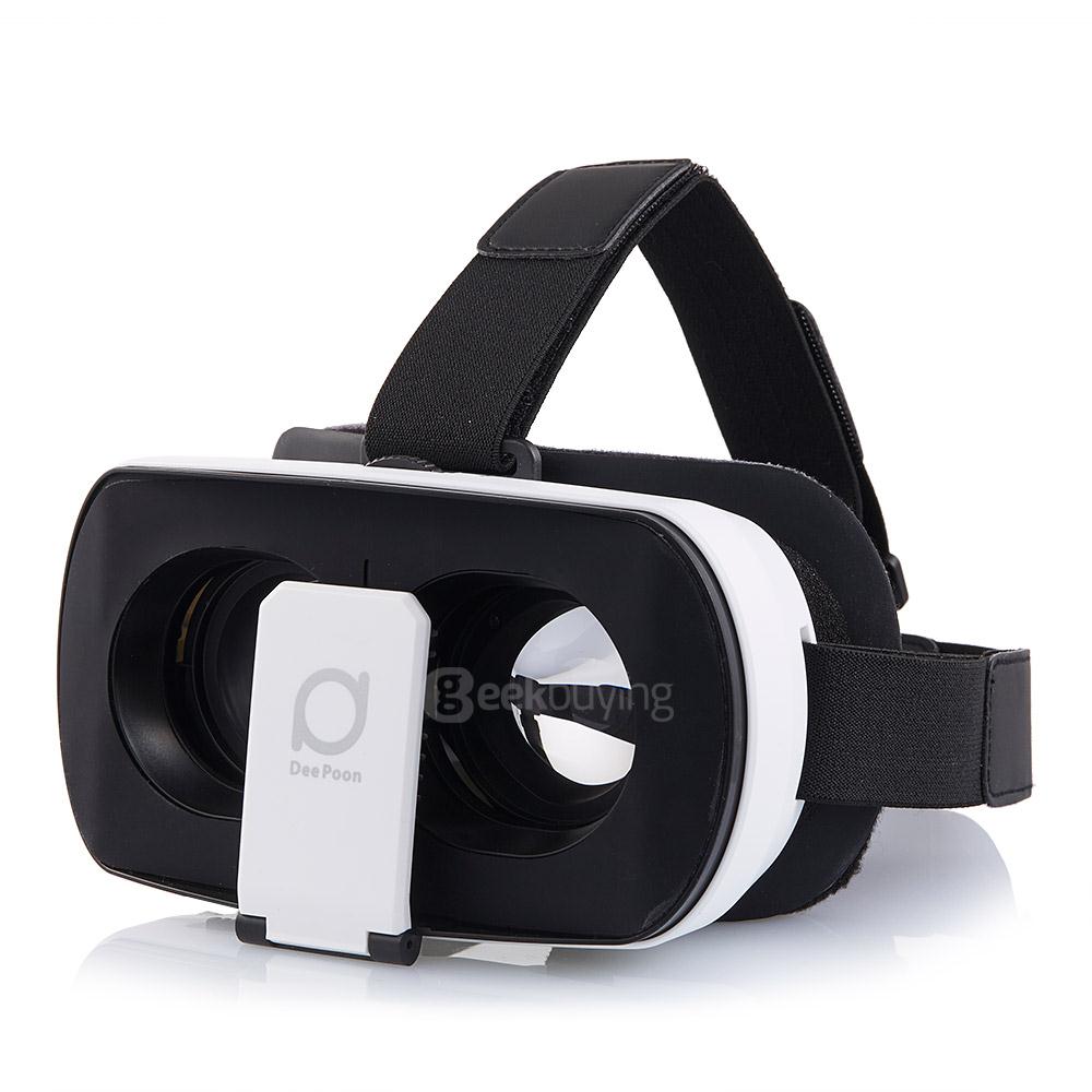 Deepoon V3 Immersive 3D Virtual Reality VR Headset FOV96 Adjustable IPD and Focus Video Game VR Headset with Bluetooth Remote Control for 4.7-5.7inches Smartphones
