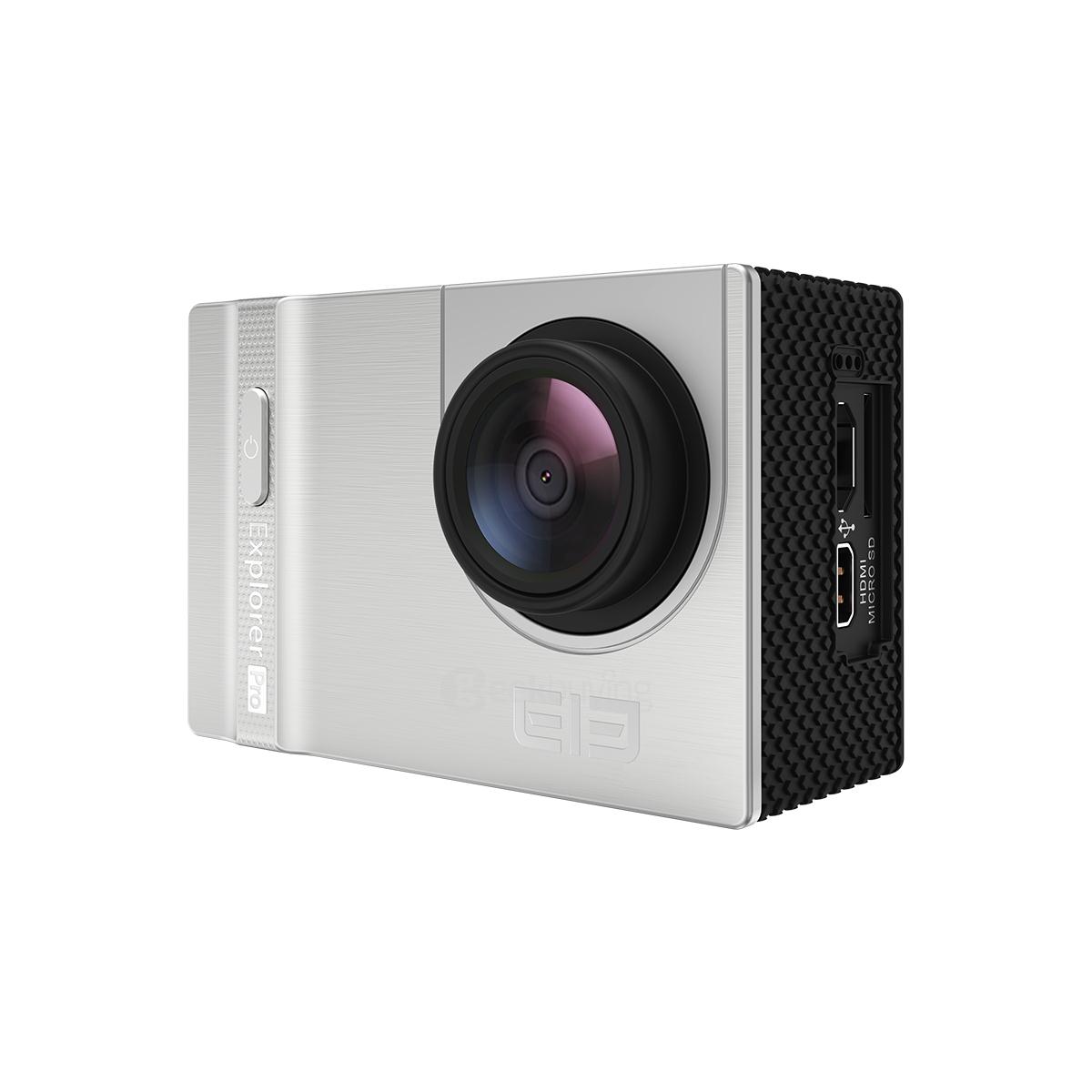 Elephone Explorer Pro 2.0inch TFT 4K 12MP NTK96660  WiFi Action Camera with 170 / 120 / 90 Wide Angles  Voice Broadcast Sports Camera with 2.4G Remote Controller  -  Silver