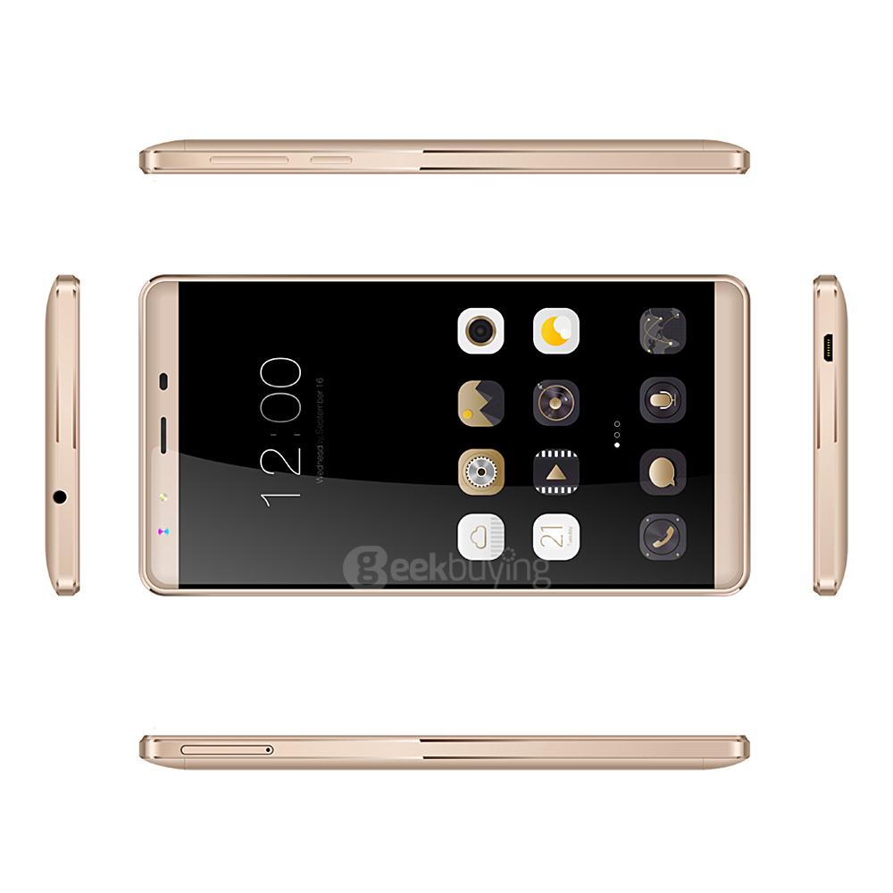 [HK Stock]Leagoo Shark 1 6.0inch FHD 4G LTE 2.5D Screen Android 5.1 3GB 16GB Smartphone 64bit MTK6753 Octa Core 13.0MP Touch ID - Gold