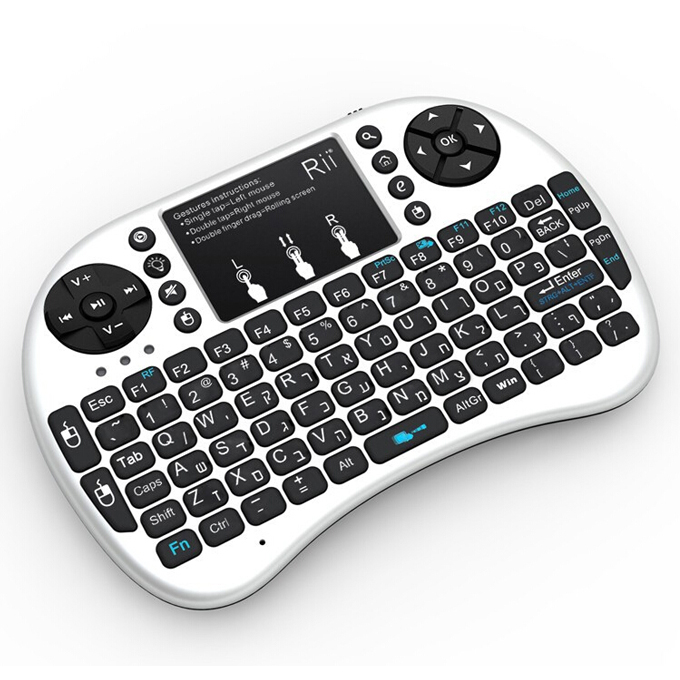 Bundle MINIX NGC-1 Celeron N3150 Windows 10 Home Version 64bit 4K MINI PC + Rii i8+ Israel Hebrew Language Keyboard White