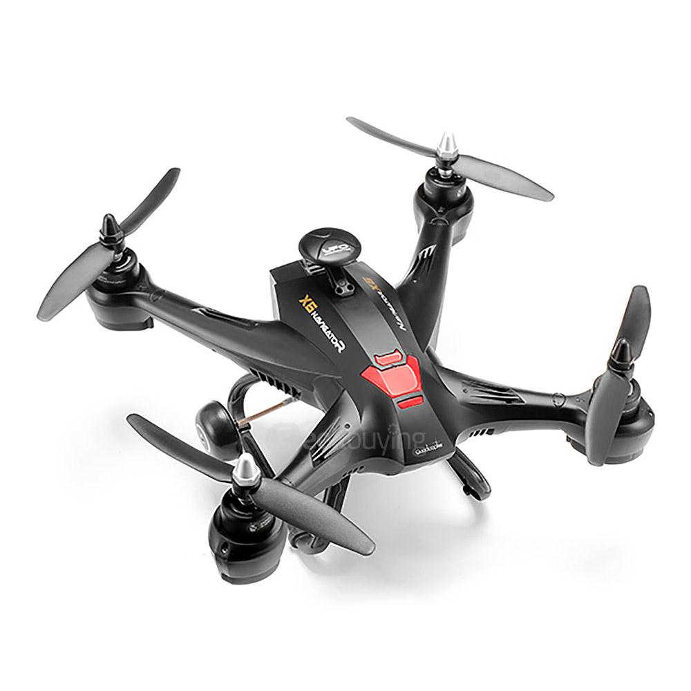 XIN LIN XINLIN X181 5.8G FPV 2MP HD Camera 5 Inch Monitor Altitude Hold Similar Brushless Motor RC Quadcopter RTF -Black