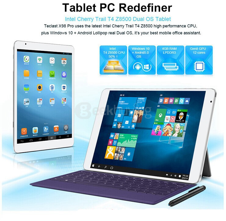 [Spain Stock]Teclast X98 Pro Dual OS Windows10 & Android5.1 4GB/64GB 9.7