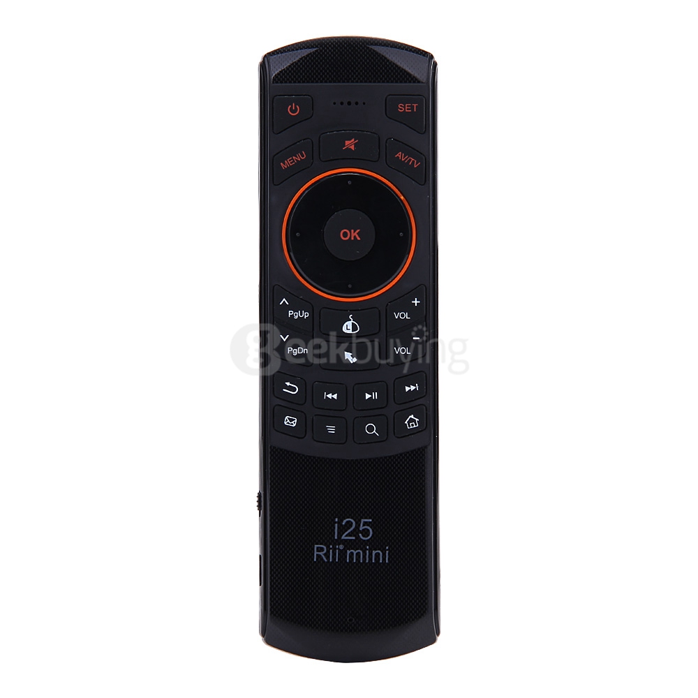 RII K25 2.4Ghz Wireless Air Mouse Keyboard & Learning IR Mode Remote Control for TV BOX PC Game