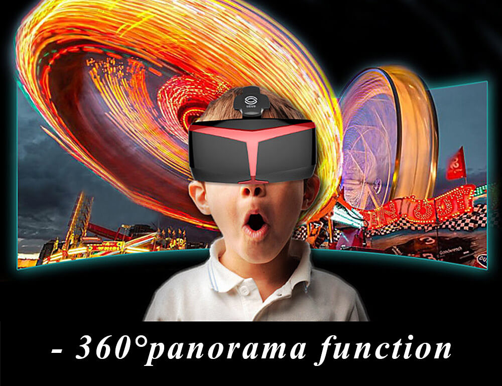 UCVR VIEW VR 3D Immersive Smart Virtual Reality VR Headset FOV110 Compatible with 5 - 5.7inch Smartphones