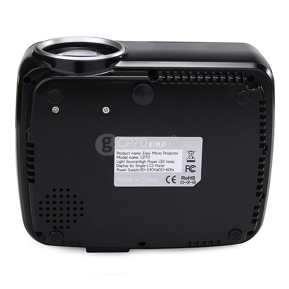 GP70 Mini LCD 1200LM LED Theater Home Projector HDMI 1080P FHD SD USB TV Beamer