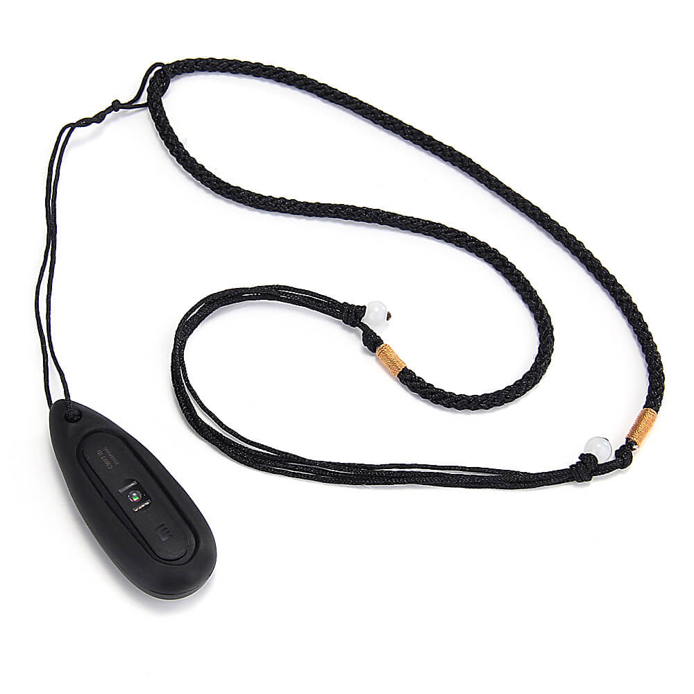 New Water Drop-shaped Silicone Necklace Pendant Case for Xiaomi Miband / 1S Smart Bracelets - Black