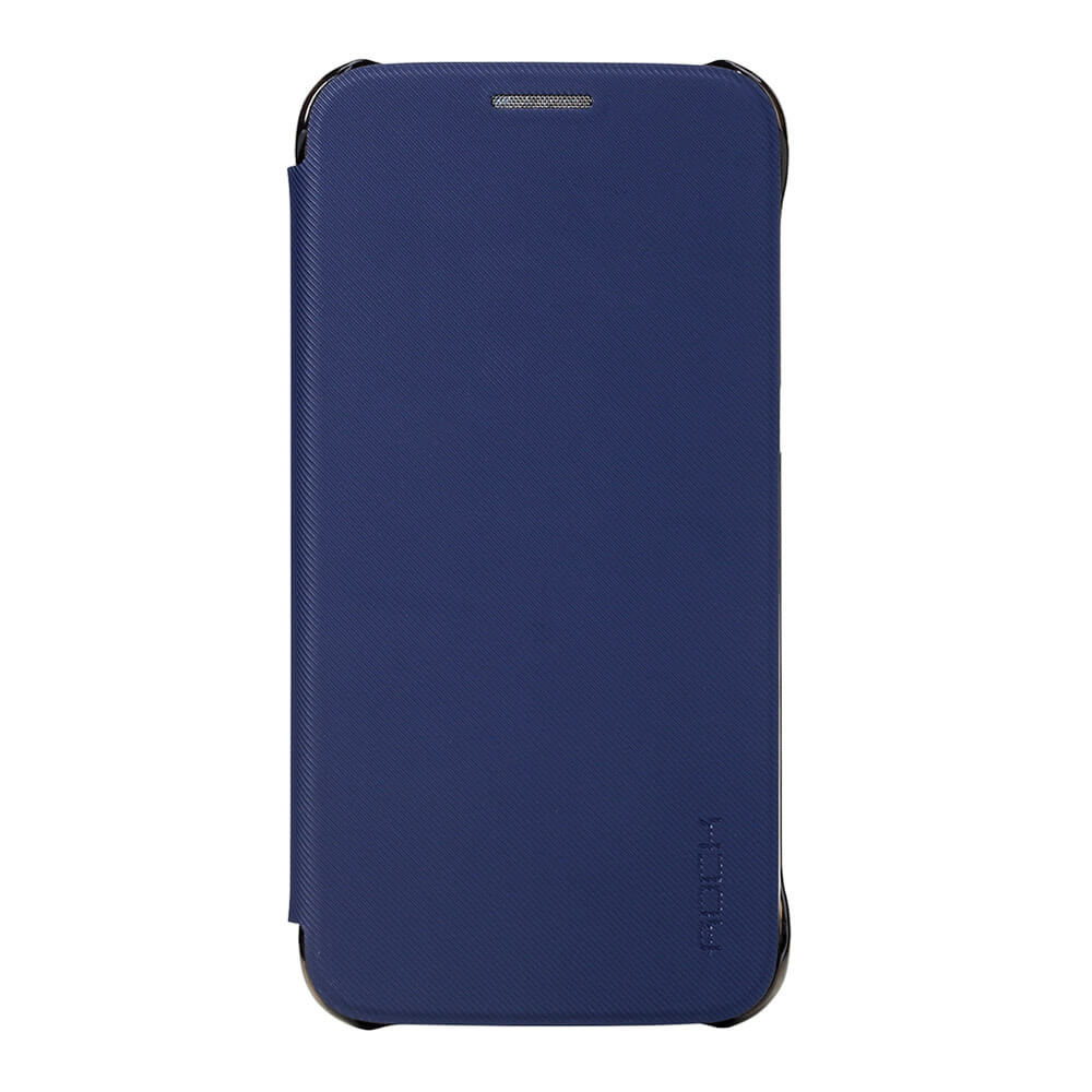 ROCK Veena Series Leather Case For Samsung Galaxy S7 Edge Flip Cover Protective Phone Case - Blue