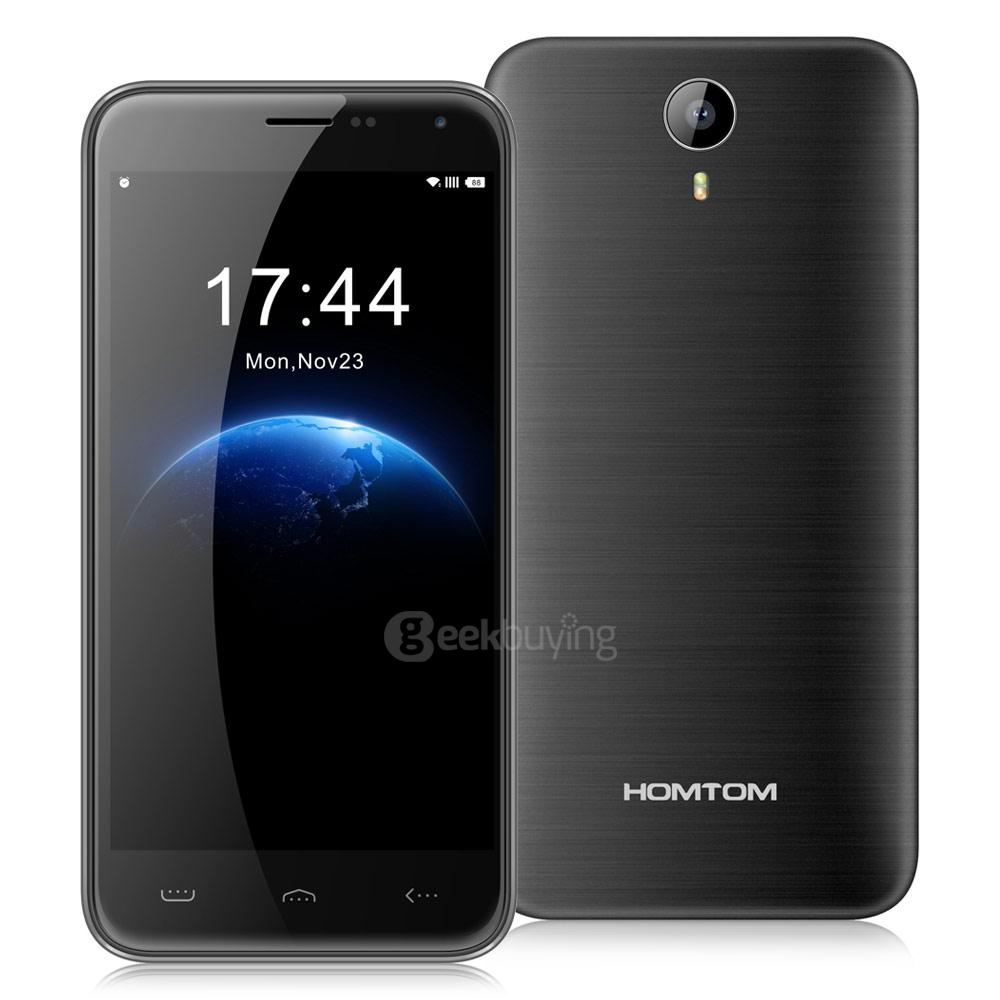 [Package B]HOMTOM HT3 PRO 5.0inch IPS HD Android 5.1 2GB RAM 16GB ROM 4G Smartphone(Dark Gray) + Leather Case (Black) + Tempered Glass Screen Protector