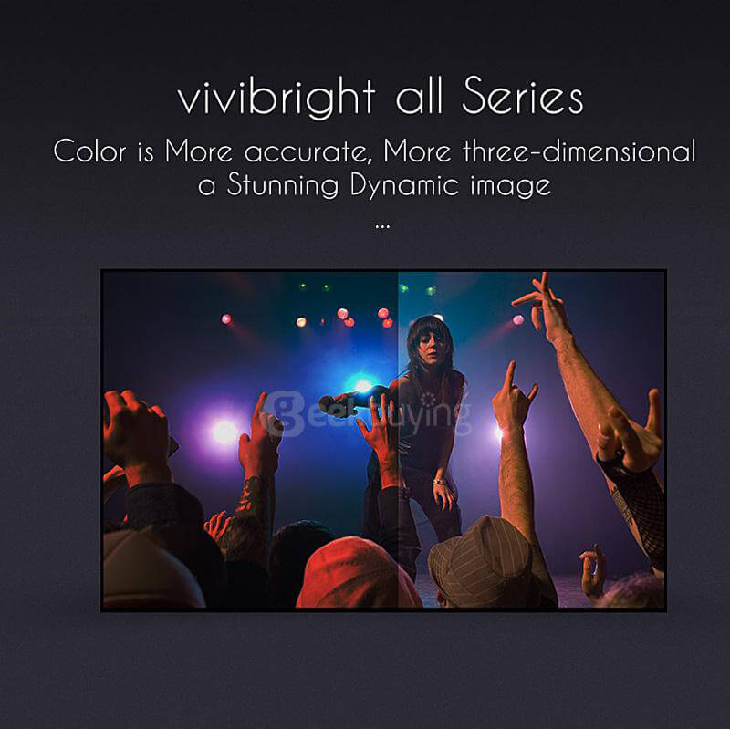 Vivibrgiht PRW330 Android 4.4 LCD Projector 2800LM 1280*800 Pixels 1GB/8GB 2.4GHz / 5GHz WiFi Bluetooth 4.0 HDMI Connectivity Support DLNA Miracast Airplay - White