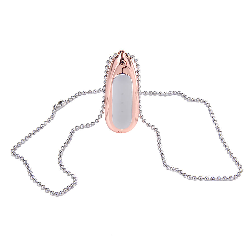 New Water Drop-shaped Metal Necklace Pendant Case for Xiaomi Miband / 1S Smart Bracelets - Gold