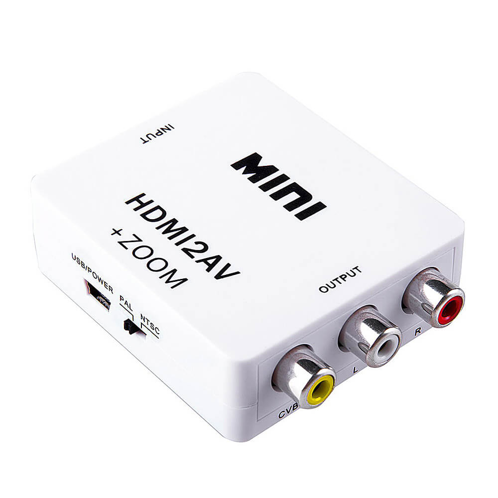 VK126 Mini HDMI to AV Composite Video Converter With Zoom Function