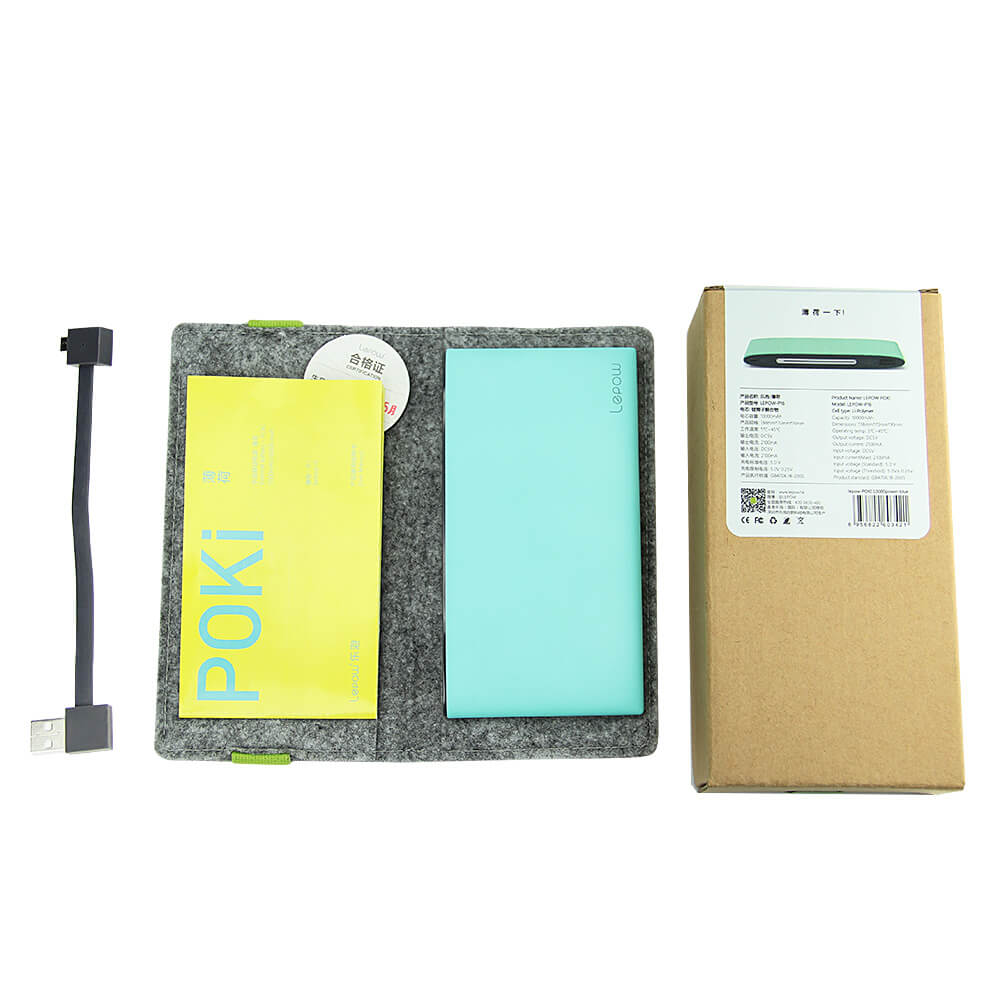 Lepow POKI Series 5000mah Portable Smart Power Bank External Battery - Green