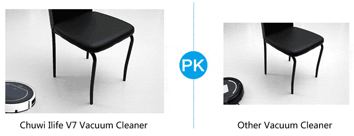 ILIFE V7 Robotic Vacuum Cleaner Sweeper with 2600mAh Li battery - Blue