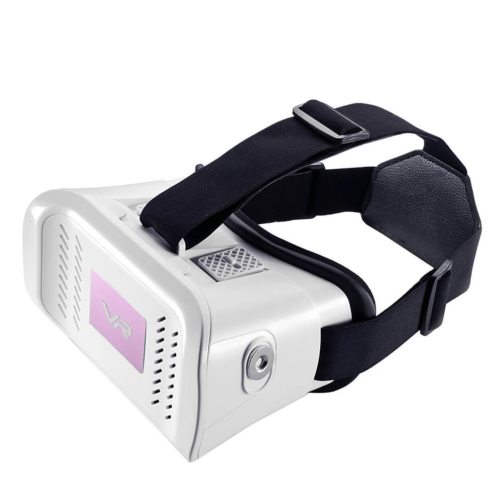 V11 3D Immersive VR Virtual Reality Headset F0V98 IPD Focus Adjustable Magnet Control for 4.0 - 6.0inch Smartphones - White