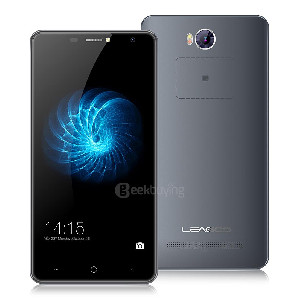 LEAGOO ALFA 2 5.0inch IPS HD Android 5.1 Smartphone MT6580 Quad Core 1.3GHz 1GB RAM 16GB ROM 3G GPS 13.0MP Camera - Gray