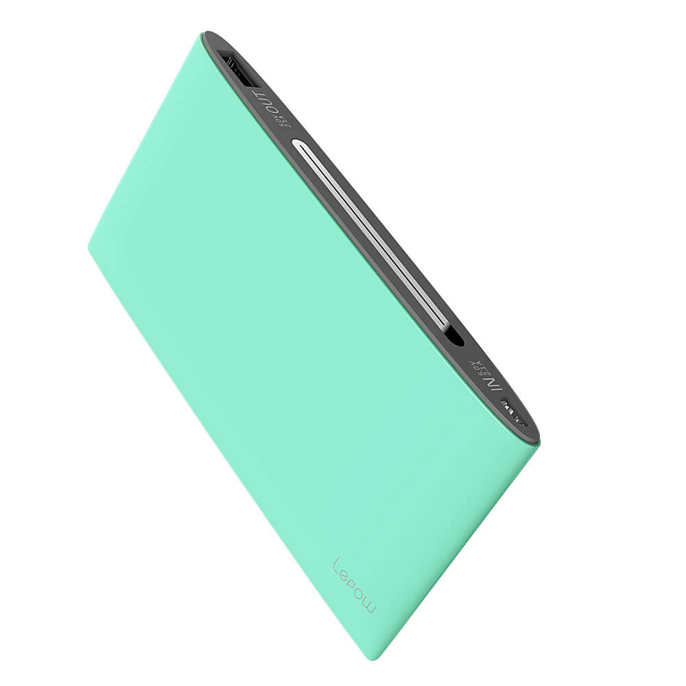 Lepow POKI Series 5000mah Portable Smart Power Bank External Battery - Green