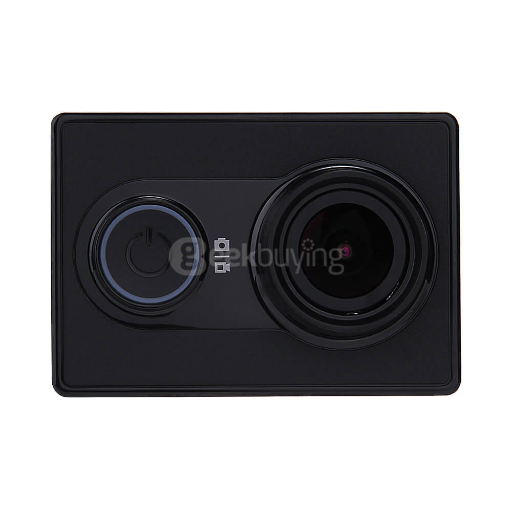 [HK Stock][Official US Edition] Xiaoyi Yi Action Camera Xiaoyi Z23L Action Camera (Black) + Waterproof Case + Soft Silicone Lens Cover + Battery Charger Dock + Mini Adapter
