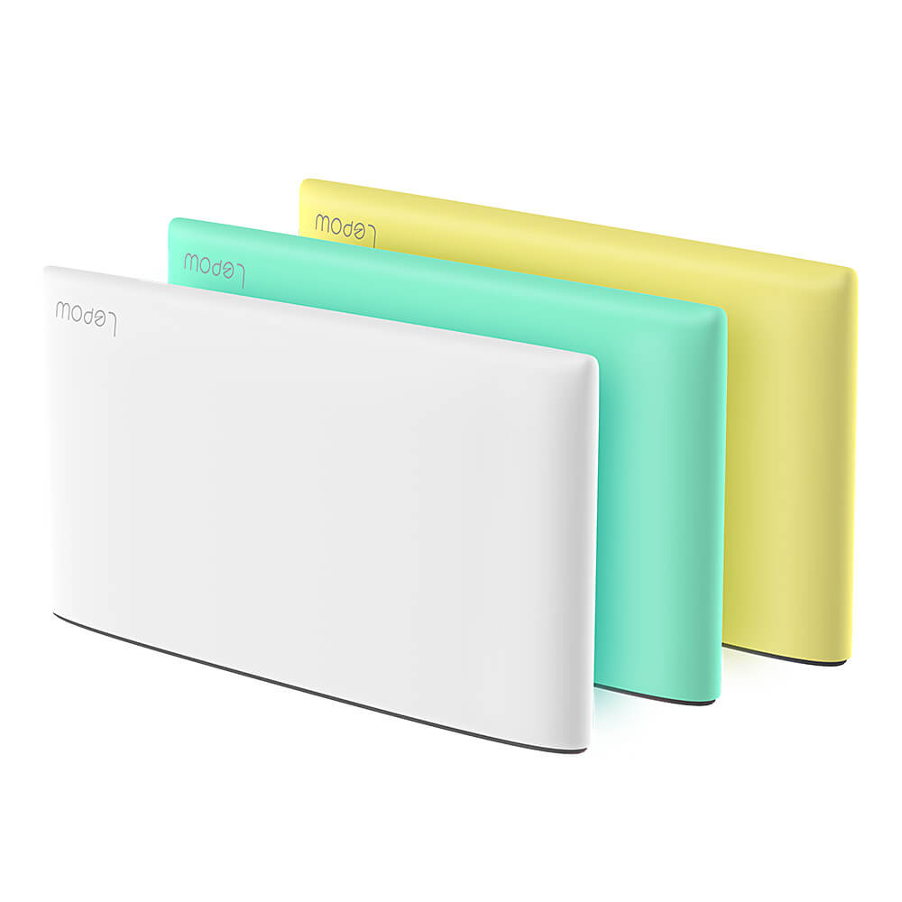 Lepow POKI Portable 10000mAh Lithium Polymer Smart Power Bank External Battery - Yellow