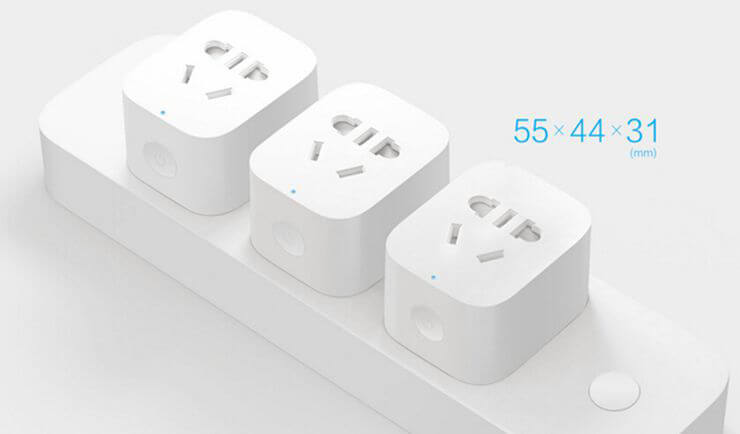 Original Xiaomi Mi Smart WiFi Socket Intelligent APP Remote Control Timer Plug for TV Lamp Electrical Appliances - White
