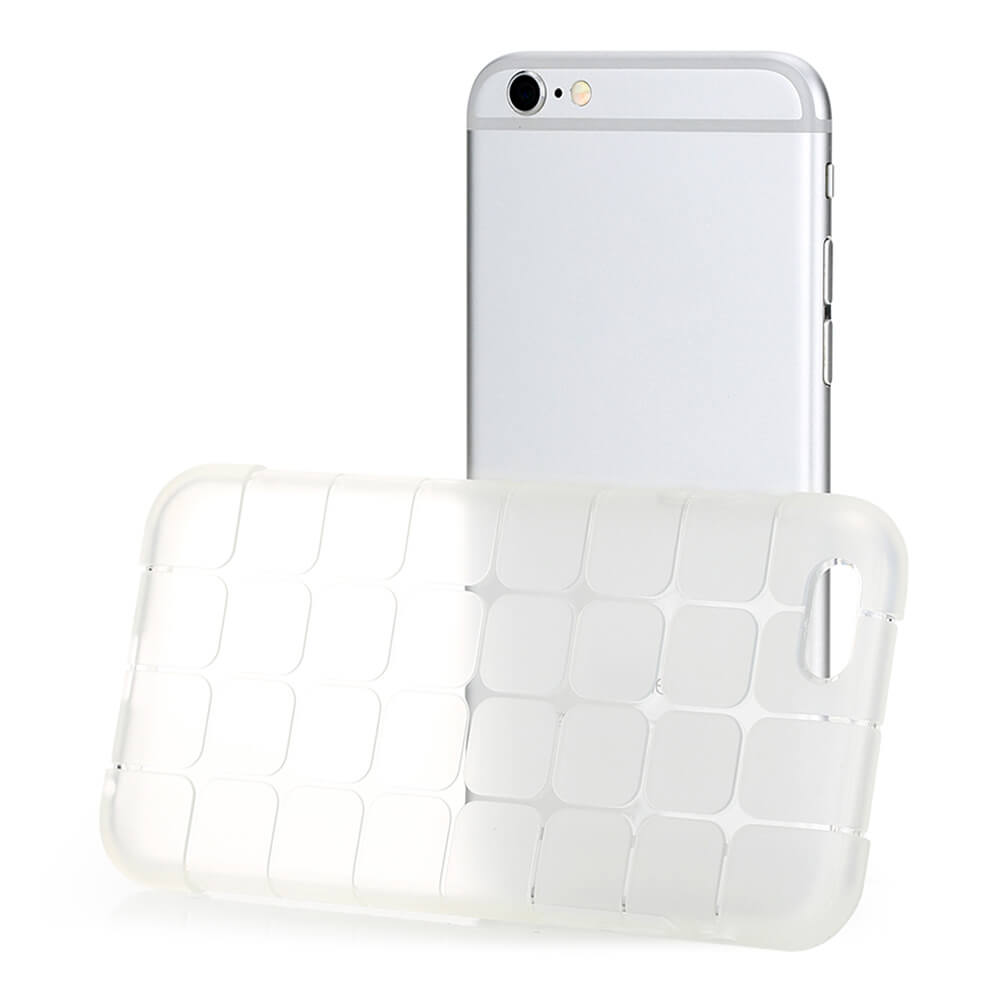 ROCK Cube Series TPU Phone Case For iPhone6 Plus / 6S Plus 5.5inch Shockproof Protective Back Cover - Transparent