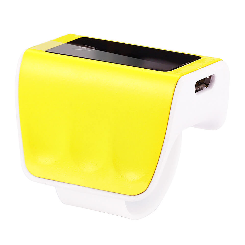 Smart Wearable Body Sensing Finger Ring Mouse Somatosensory Bluetooth Touch Ring Mouse for Laptop Tablet - Yellow