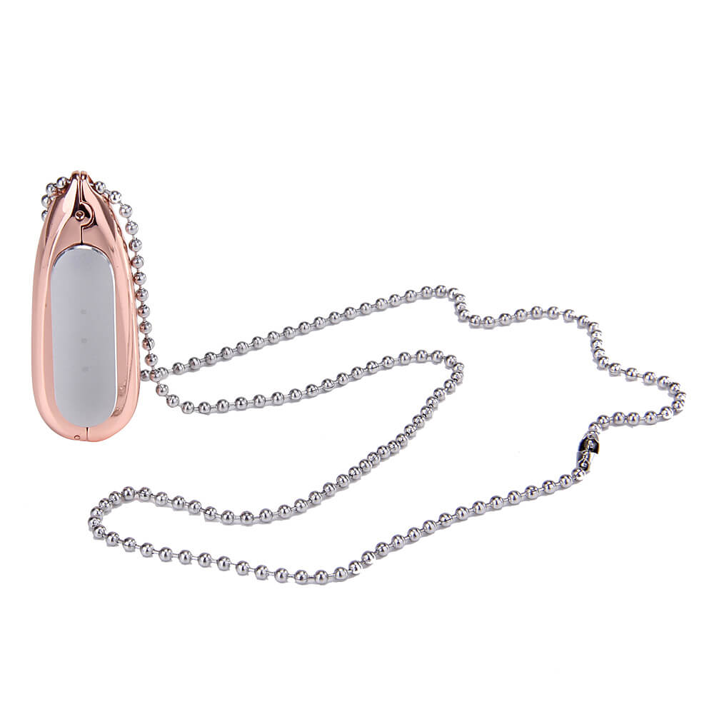New Water Drop-shaped Metal Necklace Pendant Case for Xiaomi Miband / 1S Smart Bracelets - Gold