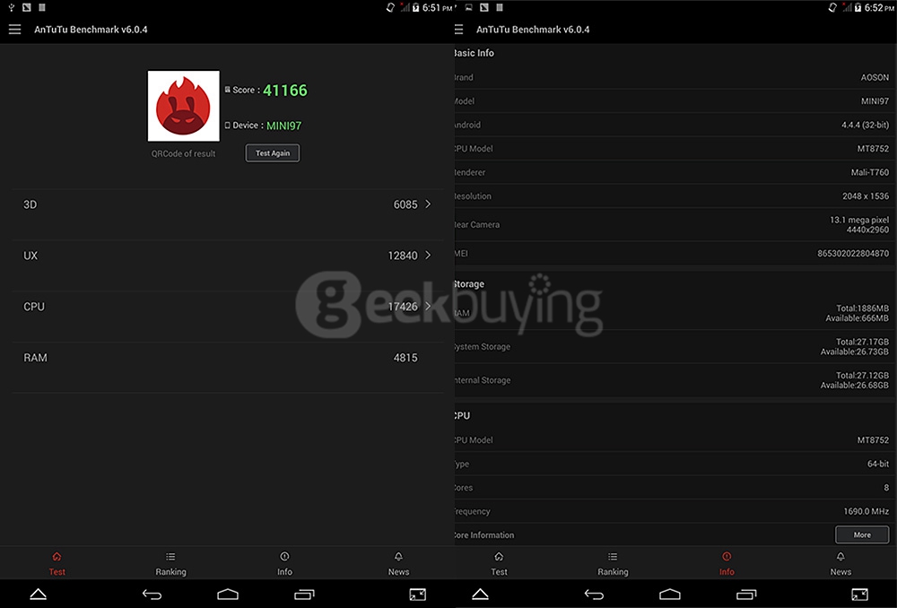 AOSON MINI 97 4G Phablet 9.7