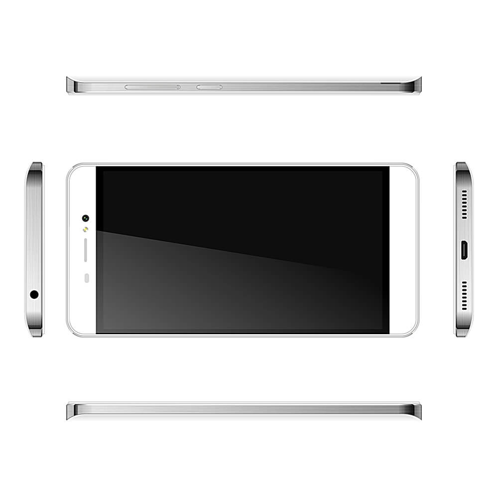 [HK Stock]BLUBOO Picasso 5.0inch IPS HD Android 5.1 Smartphone MT6580 Quad Core 2GB+16GB 3G GPS Dual 8.0MP Camera -White