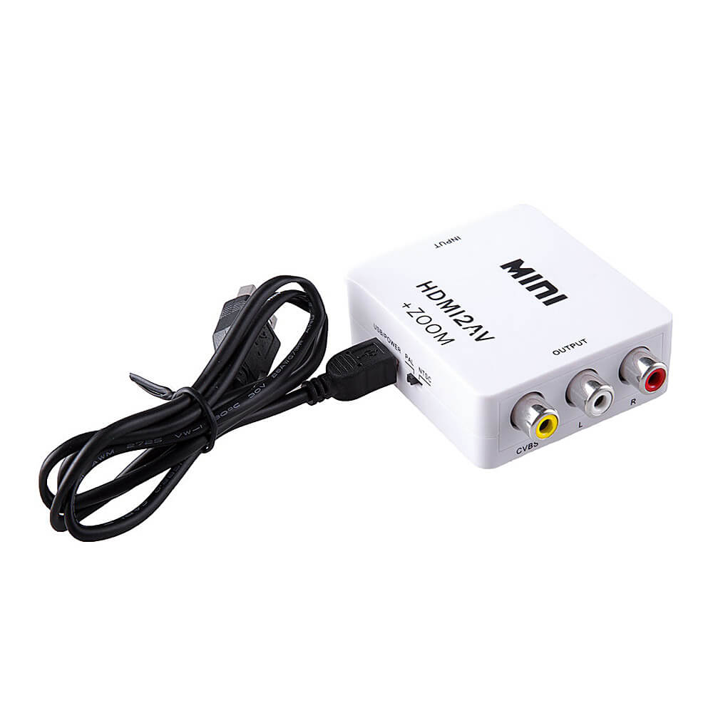 VK126 Mini HDMI to AV Composite Video Converter With Zoom Function