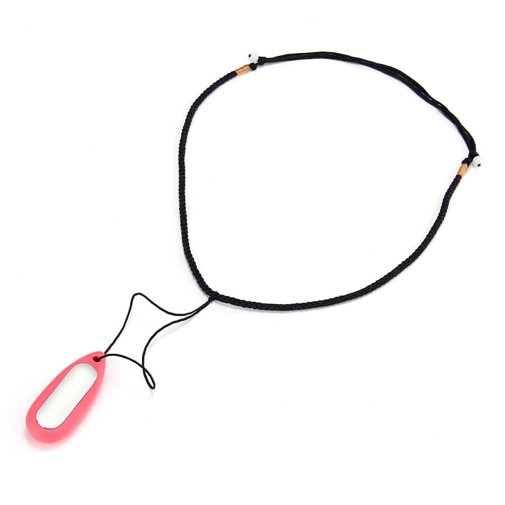 New Water Drop-shaped Silicone Necklace Pendant Case for Xiaomi Miband / 1S Smart Bracelets - Red