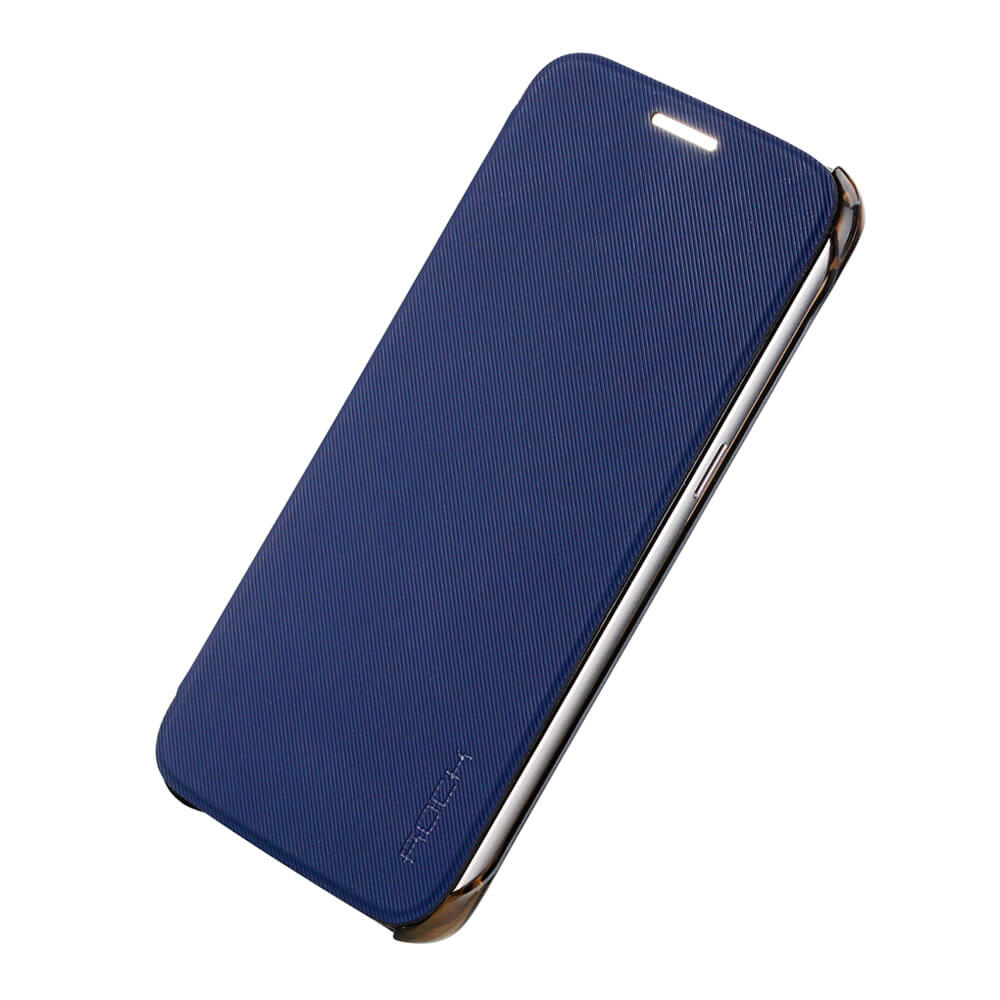 ROCK Veena Series Leather Case For Samsung Galaxy S7 Edge Flip Cover Protective Phone Case - Blue