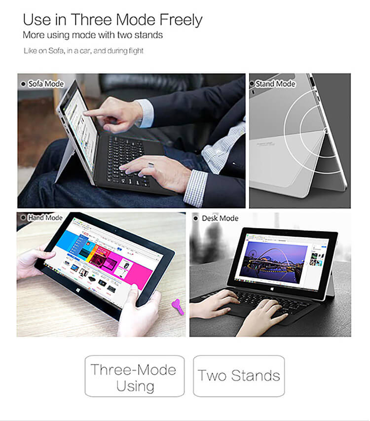 Jumper EZpad 5S Flagship 11.6 inch Intel Cherry Trail Z8300 Windows10 4GB/64GB 2in1 Ultrabook Tablet PC Quad Core 1.84GHz IPS 1920*1080 HDMI - Silver