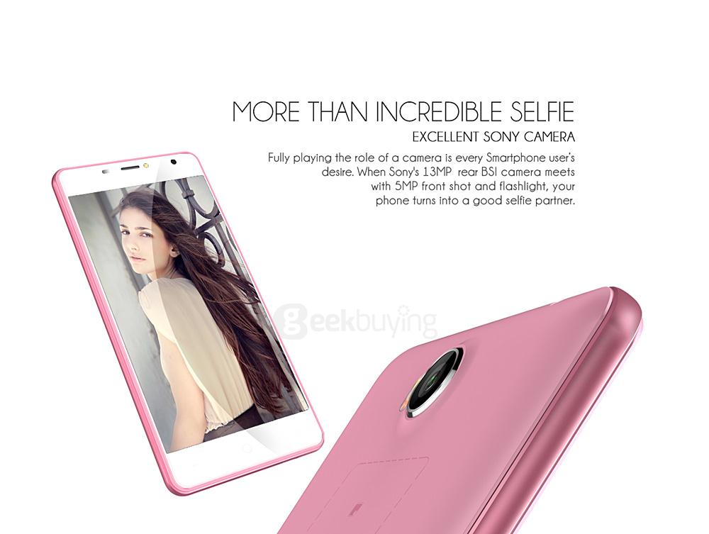 LEAGOO ALFA 2 5.0inch IPS HD Android 5.1 Smartphone MT6580 Quad Core 1.3GHz 1GB RAM 16GB ROM 3G GPS 13.0MP Camera - Gray