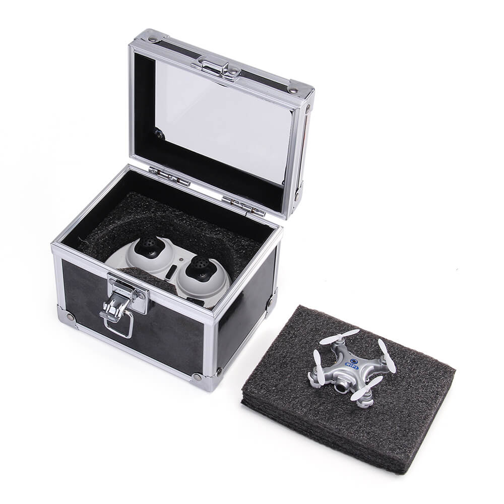 Cheerson CX-10W CX10W Mini Wifi FPV 0.3MP Camera LED 3D Flip 2.4G 4CH 6 Axis RC Quadcopter RTF - Dark Gray
