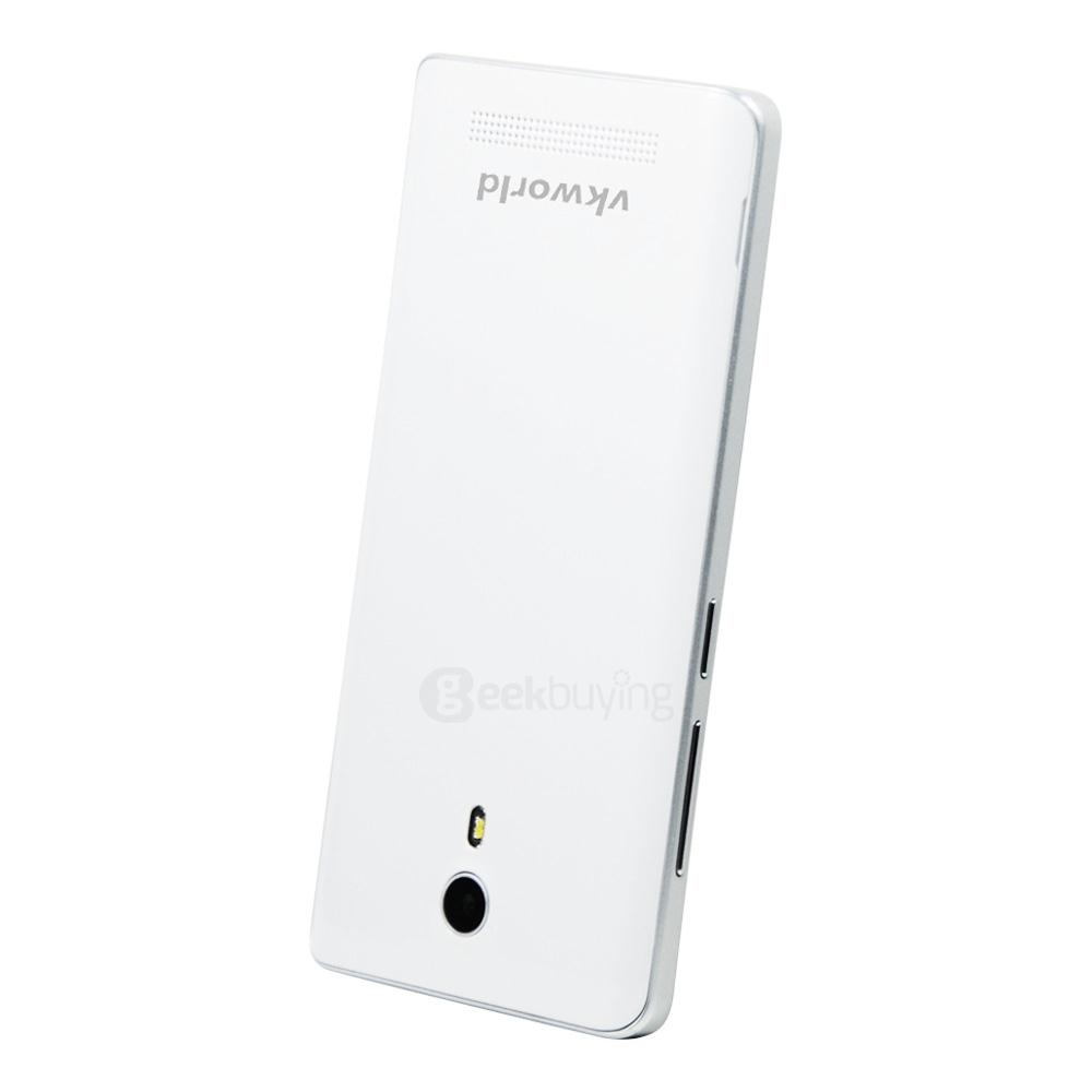 VKworld F1 4.5inch Android 5.1 Smartphone MT6580 Quad Core 1.3GHz 1GB RAM 8GB ROM 3G GPS Dual Camera - White
